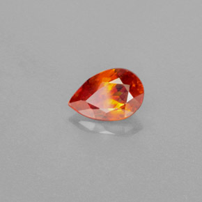 esfalerita Laranja Natural 1.15ct, Formato de pêra, VS