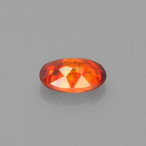 Esfalerita laranja natural 1,22ct, corte oval, VS
