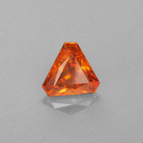 Esfalerita laranja natural 1,01ct, forma extravagante, VS