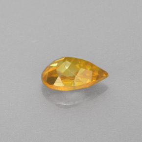 Esfalerita amarelo natural 1,18ct, formato de pêra, VS
