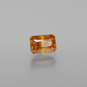 esfalerita Amarelo Dourado Natural 0.68ct, Corte Esmeralda, VS