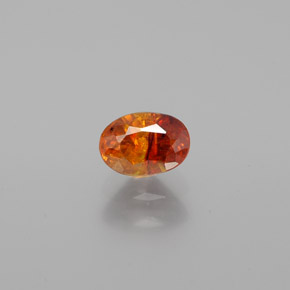 esfalerita laranja avermelhado Natural 0.80ct, Corte Oval, VS