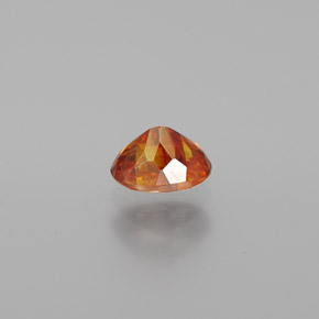 esfalerita laranja avermelhado Natural 0.80ct, Corte Oval, VS