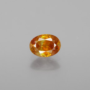 Esfalerita ouro natural 0,71ct, corte oval, VS
