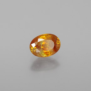 Esfalerita ouro natural 0,71ct, corte oval, VS