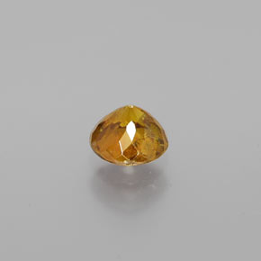 Esfalerita amarelo natural 0,69ct, corte redondo, VS