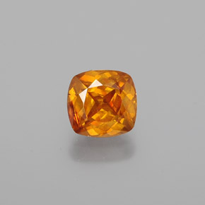 Esfalerita amarelo natural 1,03ct, almofada cortada, VS