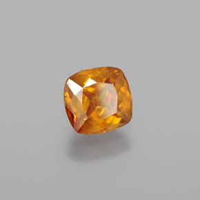 Esfalerita amarelo natural 1,03ct, almofada cortada, VS