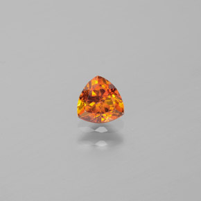 Esfalerita laranja natural 0,49ct, trillion, VS