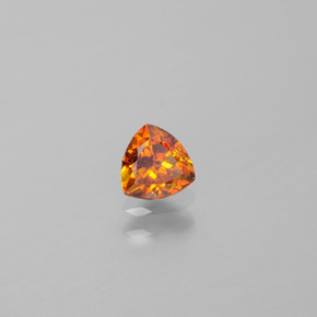 Esfalerita laranja natural 0,49ct, trillion, VS