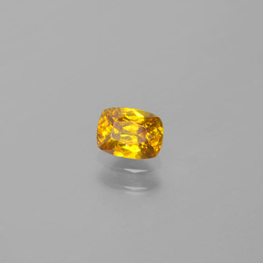 Esfalerita amarelo natural 0,52ct, almofada cortada, VS