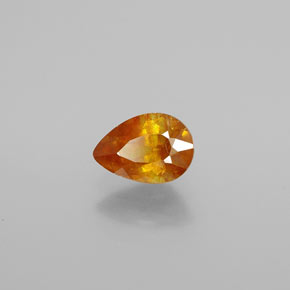 Esfalerita ouro natural 1,01ct, formato de pêra, VS-SI