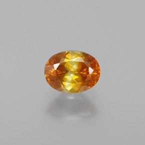esfalerita Amarelo Dourado Natural 0.74ct, Corte Oval, VS