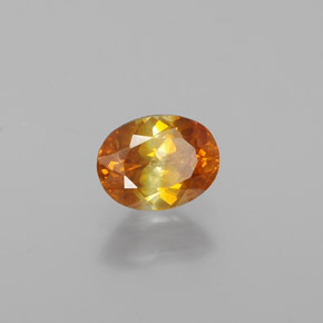esfalerita Amarelo Dourado Natural 0.74ct, Corte Oval, VS