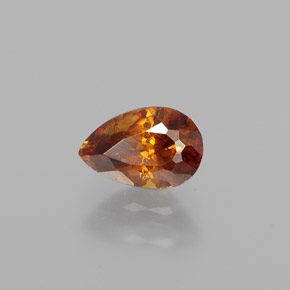 Esfalerita amarelo natural 0,90ct, formato de pêra, VS-SI