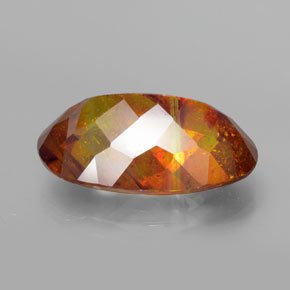 Esfalerita laranja natural 14,55ct, corte oval, SI