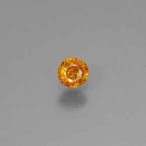 Esfalerita ouro natural 0,20ct, corte redondo, VS