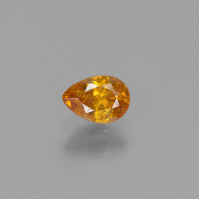 Esfalerita ouro natural 0,47ct, formato de pêra, VS