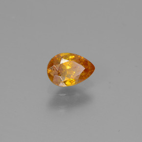 Esfalerita ouro natural 0,47ct, formato de pêra, VS