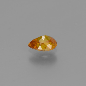 Esfalerita ouro natural 0,47ct, formato de pêra, VS