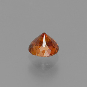 esfalerita Laranja vermelha Natural 0.42ct, Corte Redondo, VS