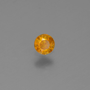 Esfalerita ouro natural 0,13ct, corte redondo, VS