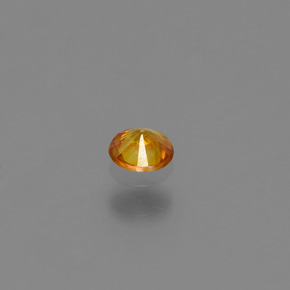 Esfalerita ouro natural 0,13ct, corte redondo, VS