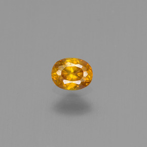 Esfalerita ouro natural 0,20ct, corte oval, VS