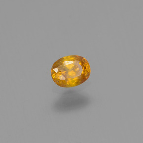 Esfalerita ouro natural 0,20ct, corte oval, VS