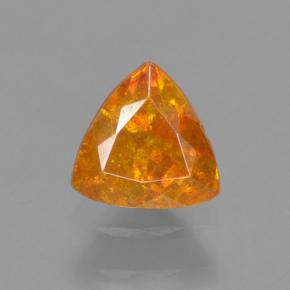 Esfalerita amarelo natural 0,48ct, trillion, VS-SI