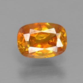 Esfalerita ouro natural 0,54ct, almofada cortada, VS-SI