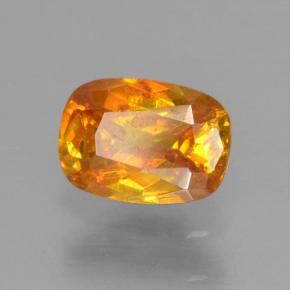 Esfalerita ouro natural 0,54ct, almofada cortada, VS-SI