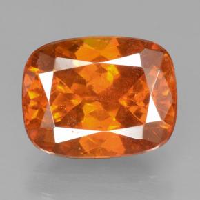 Esfalerita laranja natural 4,09ct, almofada cortada, VS-SI