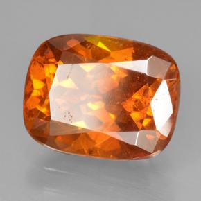 Esfalerita laranja natural 4,09ct, almofada cortada, VS-SI