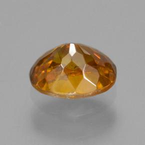 Esfalerita marrom natural 0,67ct, corte oval, VS-SI