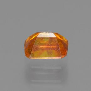 Esfalerita laranja natural 0,41ct, corte esmeralda, VS-SI