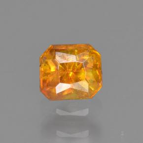 Esfalerita amarelo natural 0,35ct, corte esmeralda, VS-SI
