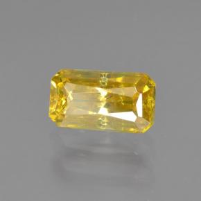 esfalerita Amarelo Natural 0.67ct, Corte Esmeralda, VS