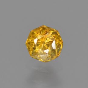 esfalerita Amarelo Dourado Natural 0.37ct, Corte Esmeralda, VS-SI