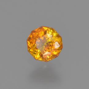 Esfalerita laranja natural 0,25ct, corte redondo, VS-SI
