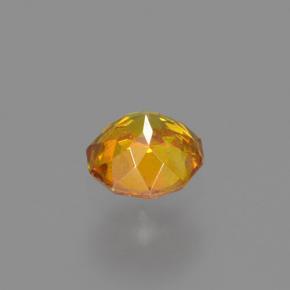 Esfalerita laranja natural 0,25ct, corte redondo, VS-SI