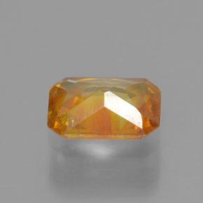 esfalerita Amarelo alaranjado Natural 0.39ct, Corte Esmeralda, VS-SI