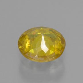 Esfalerita amarelo natural 0,51ct, corte redondo, VS-SI