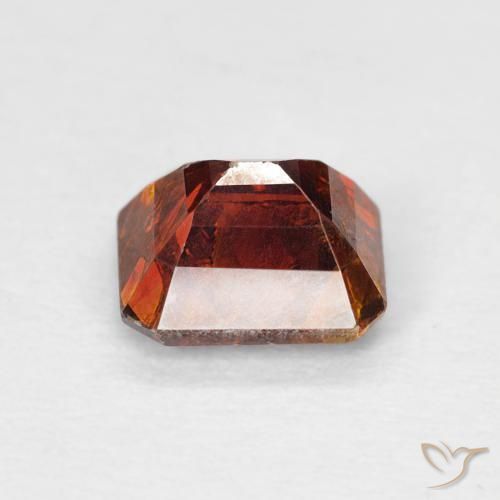 Esfalerita Laranja escuro Natural 1.32ct, Corte Octógono / Esmeralda, I1
