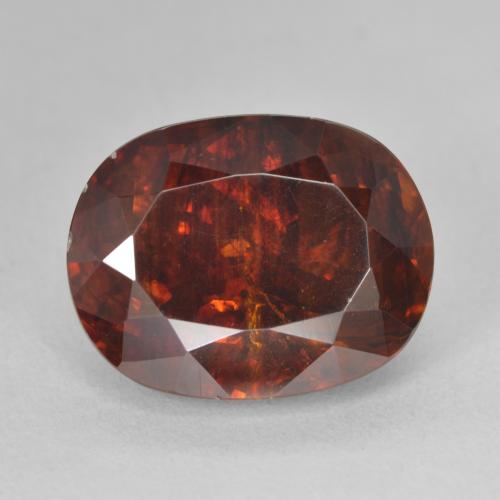 12.19ct Natural Laranja Profundo Esfalerita, oval, SI-I1