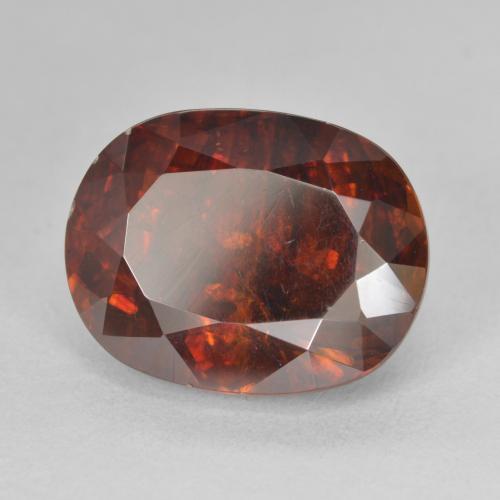 Esfalerita Laranja Profundo Natural 12.19ct, oval, SI-I1