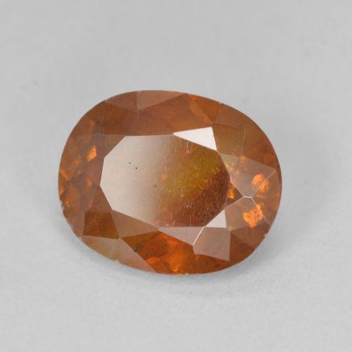 Esfalerita laranja quente Natural 4.33ct, oval, SI-I1