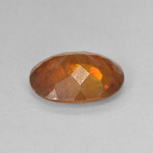 Esfalerita laranja quente Natural 4.33ct, oval, SI-I1