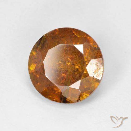 Esfalerita Medium Dark-Orange Natural 2.55ct, Redondo, I1