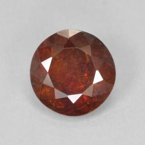 1.68ct Natural Laranja Avermelhado Profundo Esfalerita, Redondo, SI-I1